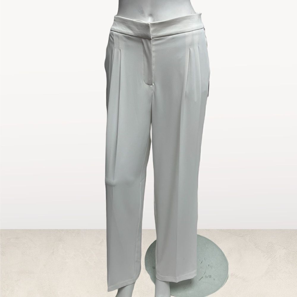 House of Harlow Off White Wide Leg Pants